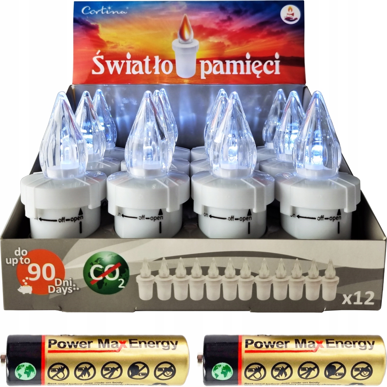 LED vložka do sviečok Cortina 10,5 cm